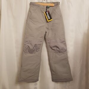 L.L. Bean boys size 10 Cold Buster snow pants, gray, NWT these are warm